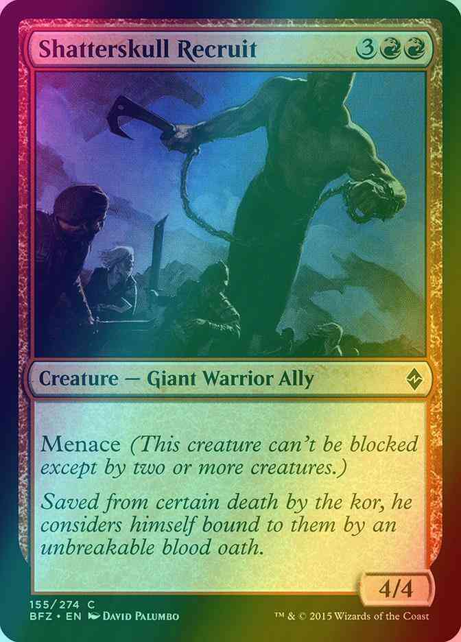 Shatterskull Recruit [155] [Battle for Zendikar] [Foil]
