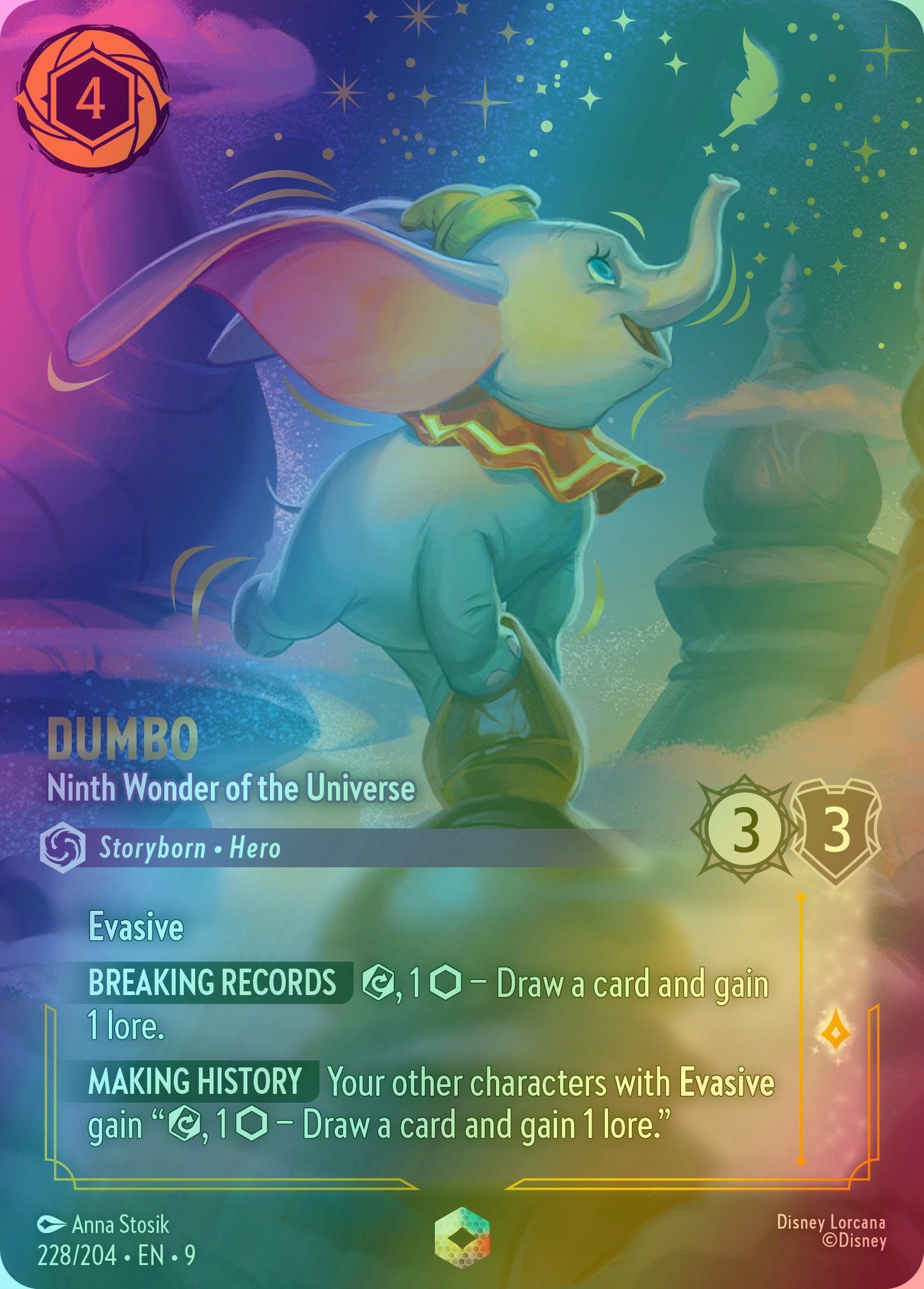 Dumbo - Ninth Wonder of the Universe (Enchanted) - 228/204 [Fabled] [Holofoil]