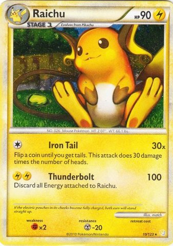 Raichu - 10 - Promotional - Cracked Ice Holo Player's Pack Exclusive [Holo]
