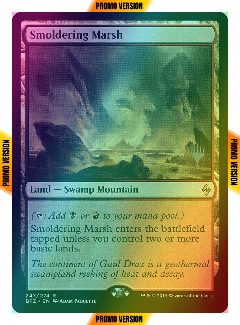 Smoldering Marsh [Promo Pack] [247p] [Battle for Zendikar Promos] [Foil]