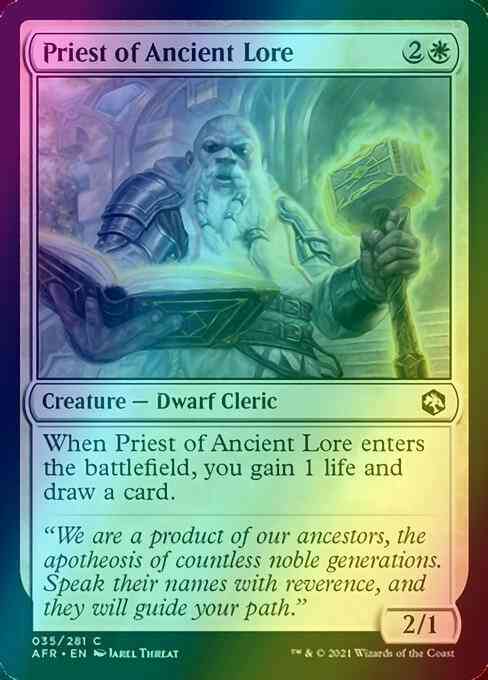 Priest of Ancient Lore [35] [Adventures In The Forgotten Realms] [Foil]