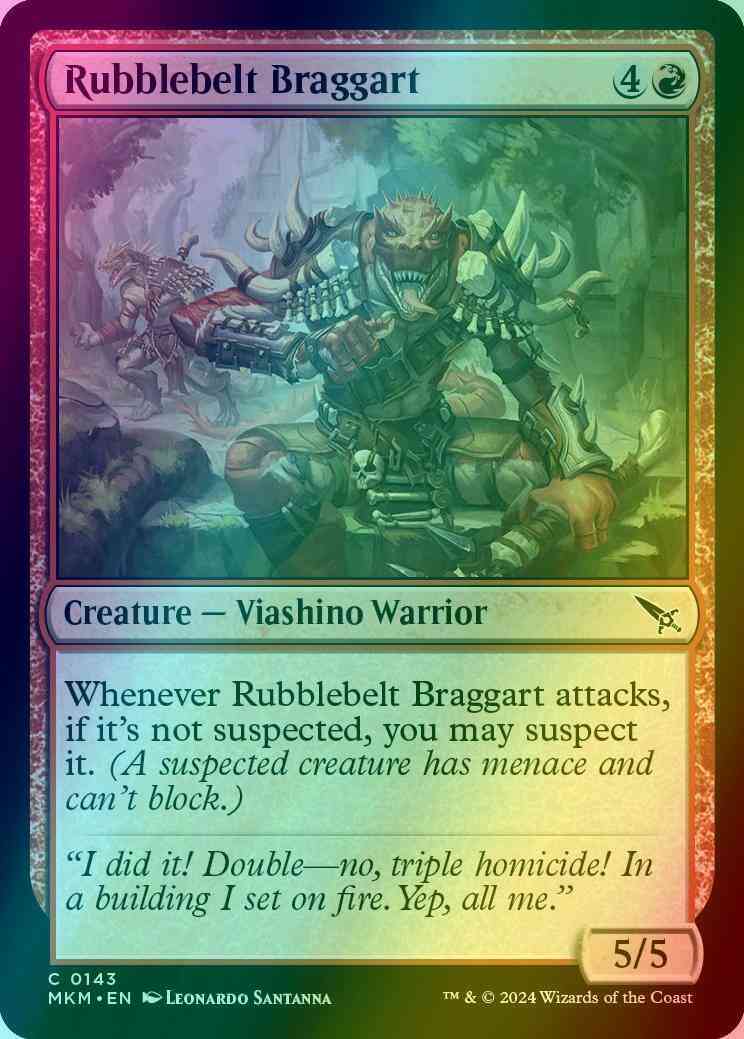 Rubblebelt Braggart [143] [Murders at Karlov Manor] [Foil]