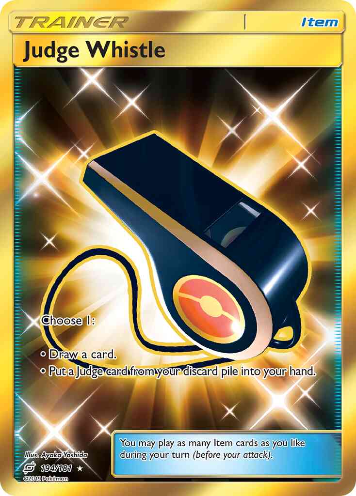 Judge Whistle - 194/181 - Rare Secret [sm9-194] [Secret]