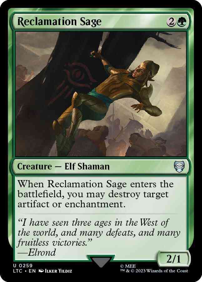 Reclamation Sage [259] [The Lord of the Rings: Tales of Middle-earth: Commander] [Non-Foil]