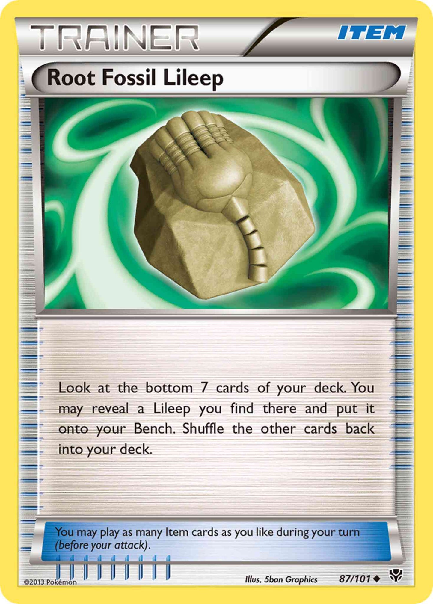 Root Fossil Lileep - 87/101 - Uncommon [bw10-87] [Reverse Holo]