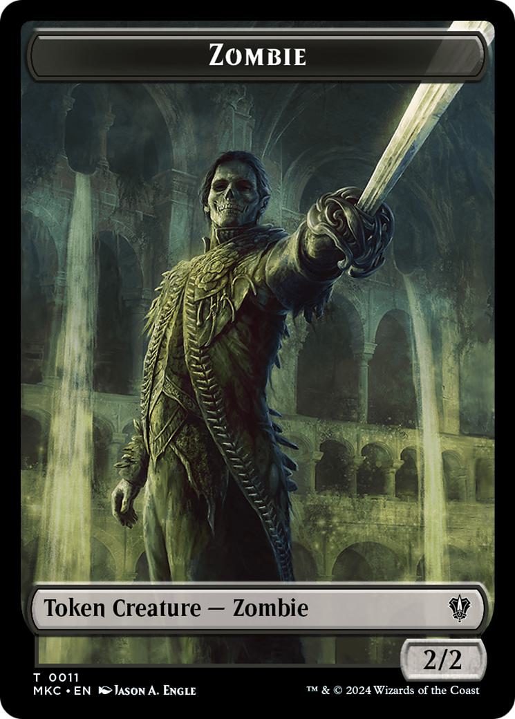 Vizier of Many Faces Token (05) // Zombie Token (11) [Murders at Karlov Manor: Commander: Tokens] [Non-Foil]