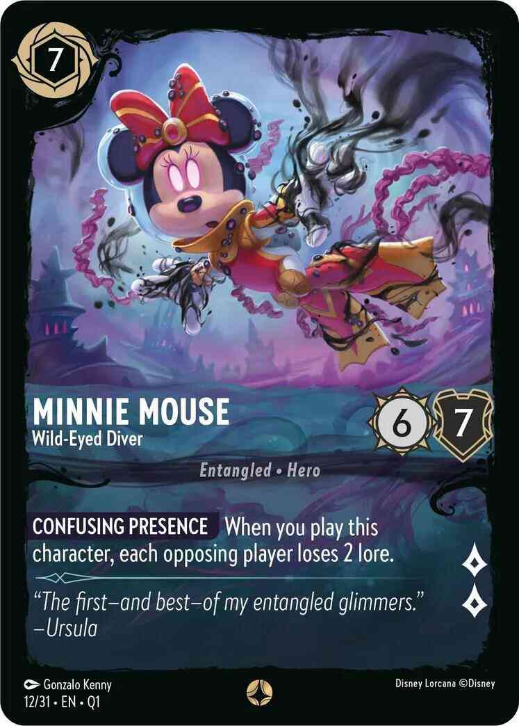 Minnie Mouse - Wild-Eyed Diver - 12/31 [Illumineer's Quest: Deep Trouble] [Non-Foil]