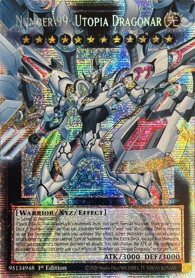 Number 99: Utopia Dragonar - Extended Art - RA05-EN144 - Starlight Rare - 1st Edition