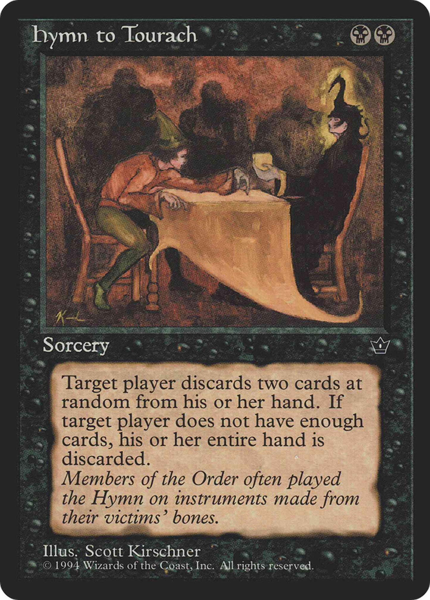 Hymn to Tourach [Scott Kirschner] [38d] [Fallen Empires] [Non-Foil]