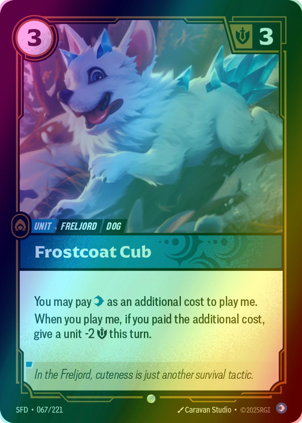 Frostcoat Cub - 067/221 [Spiritforged] [Foil]