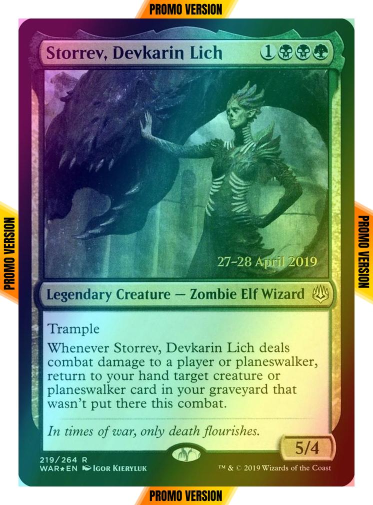 Storrev, Devkarin Lich [219s] [War of the Spark Promos] [Foil]