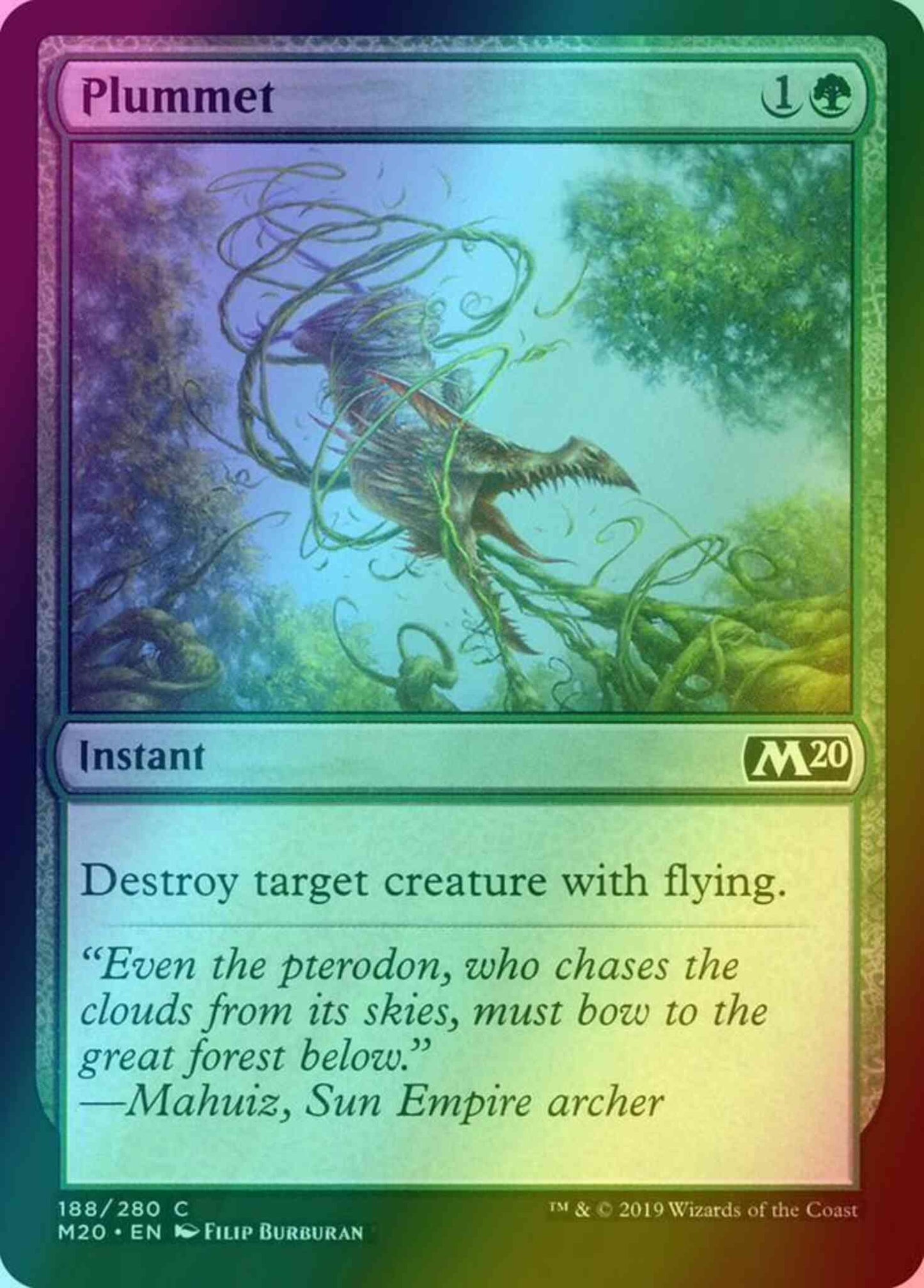 Plummet [188] [Core Set 2020] [Foil]