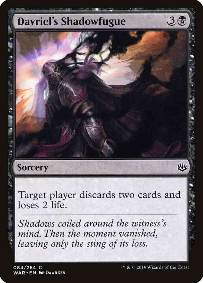Davriel's Shadowfugue [84] [War of the Spark] [Non-Foil]