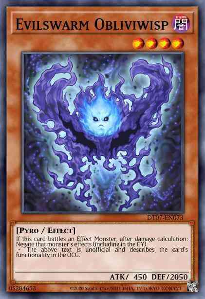 Evilswarm Obliviwisp - DT07-EN073 - Duel Terminal Normal Parallel Rare - Duel Terminal