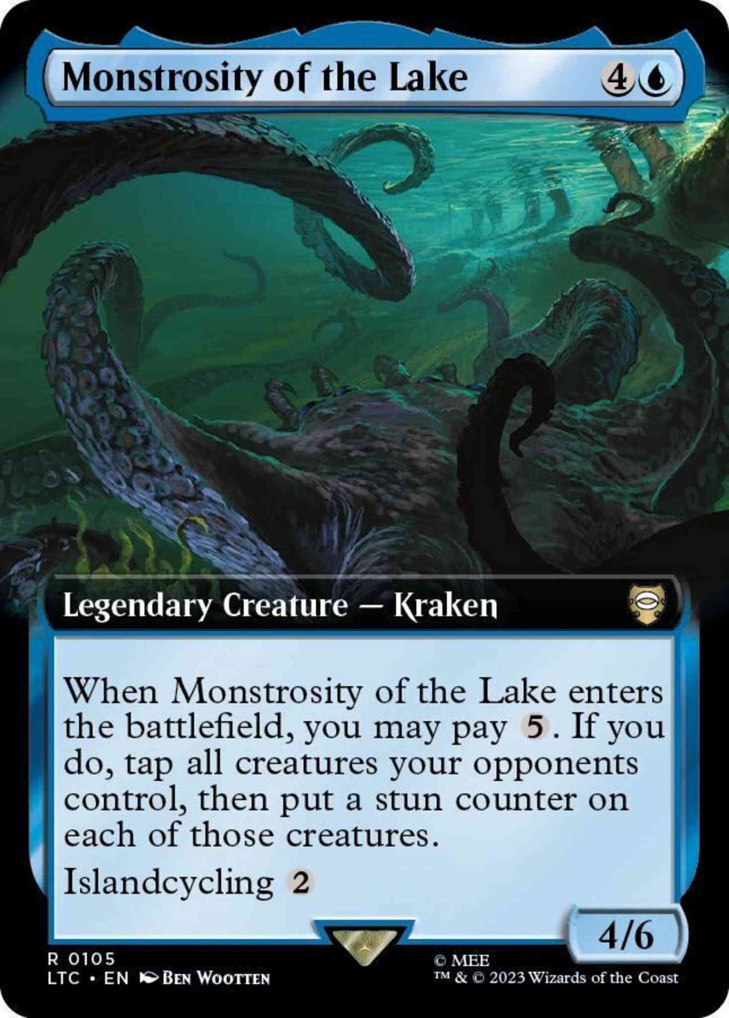 Monstrosity of the Lake [105] [Extended Art] [The Lord of the Rings: Tales of Middle-earth: Commander] [Non-Foil]