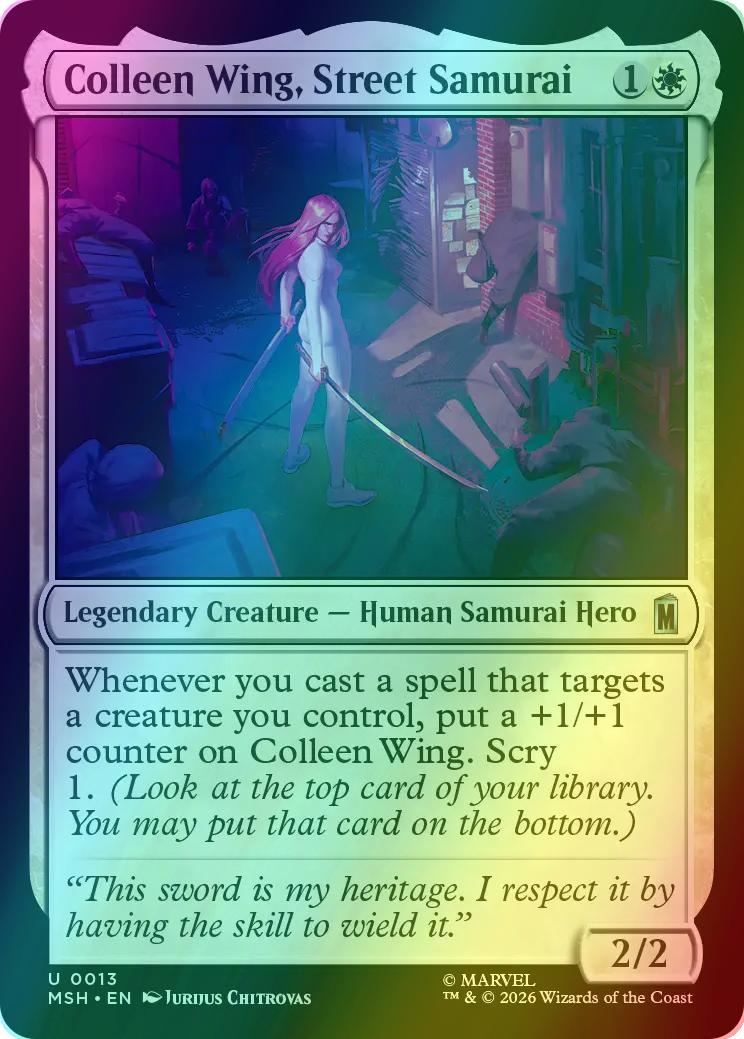 Colleen Wing, Street Samurai [13] [Marvel Super Heroes] [Foil]