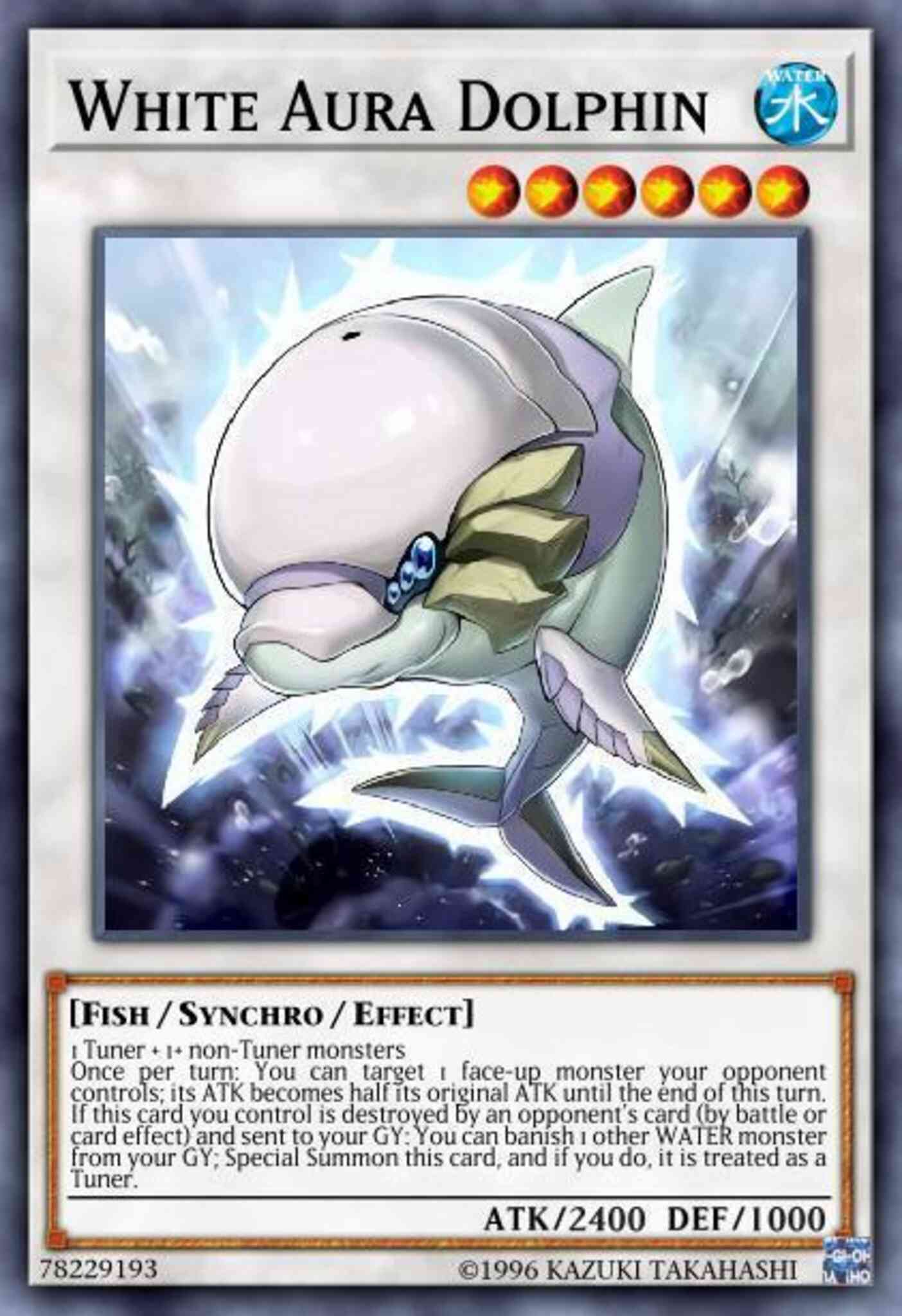 White Aura Dolphin - BLLR-EN019 - Secret Rare - 1st Edition