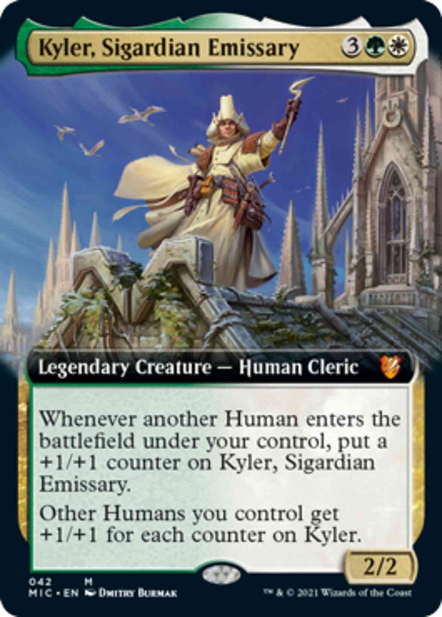 Kyler, Sigardian Emissary [42] [Extended Art] [Innistrad: Midnight Hunt: Commander] [Non-Foil]