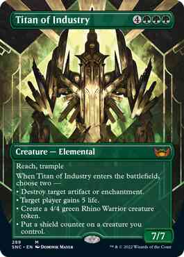 Titan of Industry [289] [Borderless] [Streets of New Capenna] [Non-Foil]