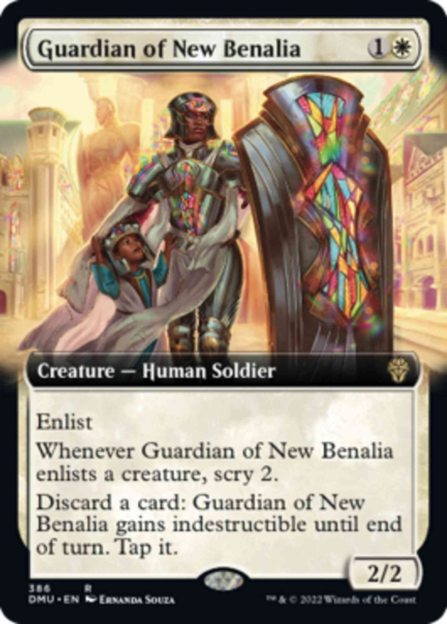 Guardian of New Benalia [386] [Extended Art] [Dominaria United] [Non-Foil]