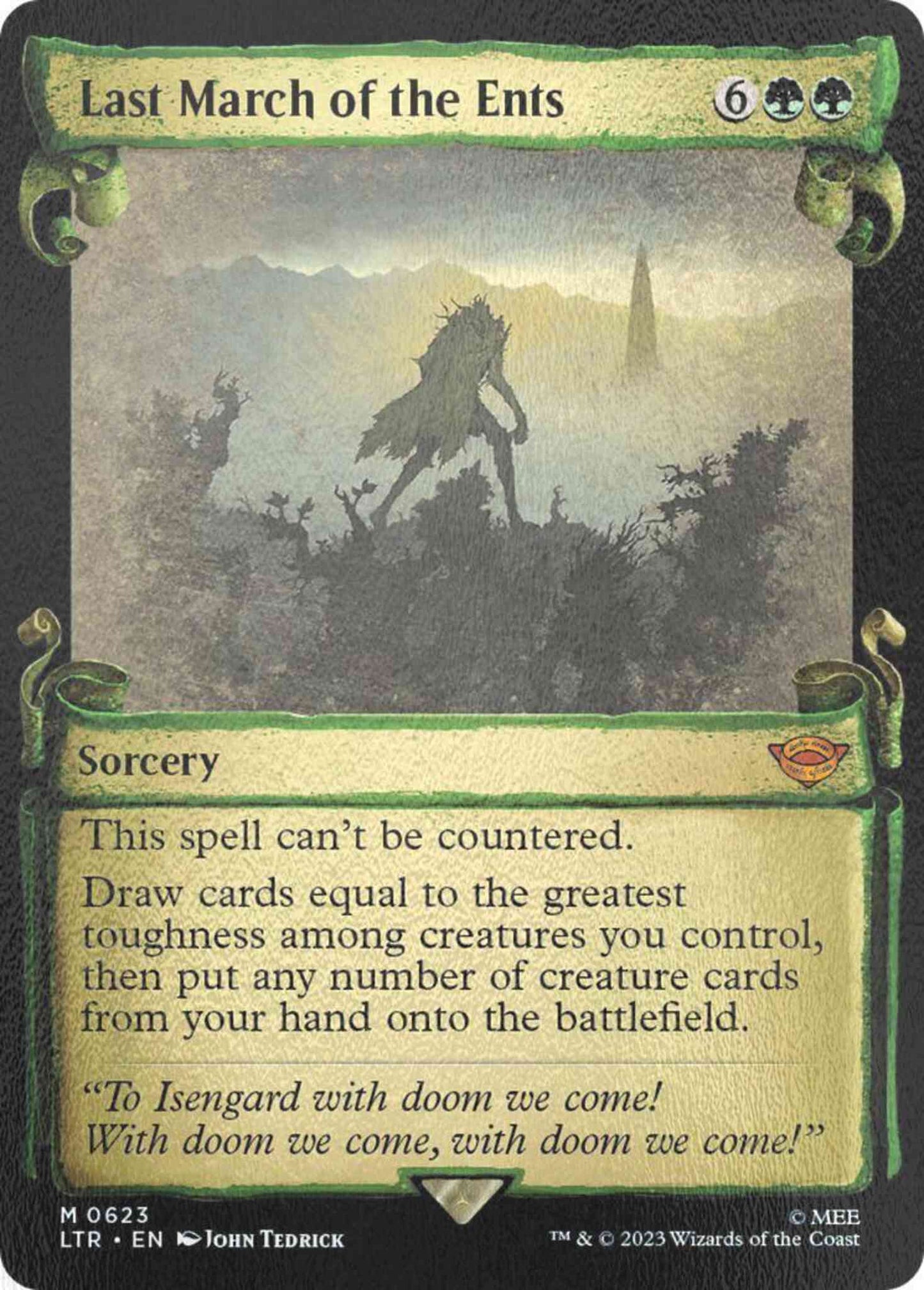 Last March of the Ents [623] [Scrolls Showcase] [The Lord of the Rings: Tales of Middle-earth] [Silver Foil]