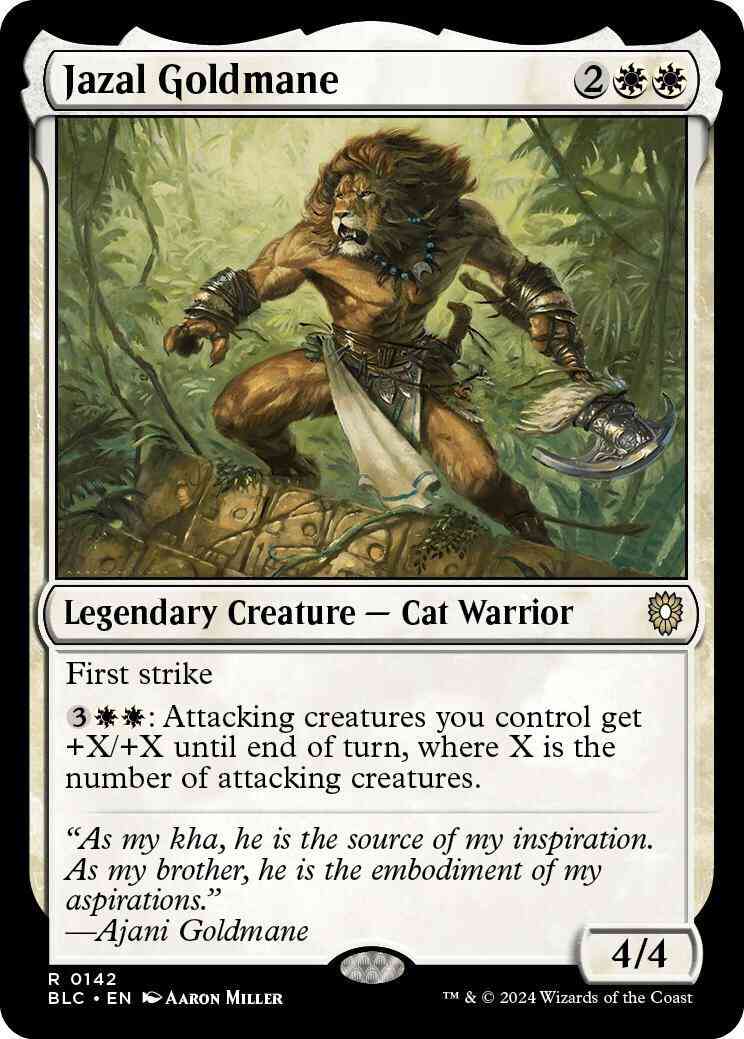 Jazal Goldmane [142] [Bloomburrow: Commander] [Non-Foil]