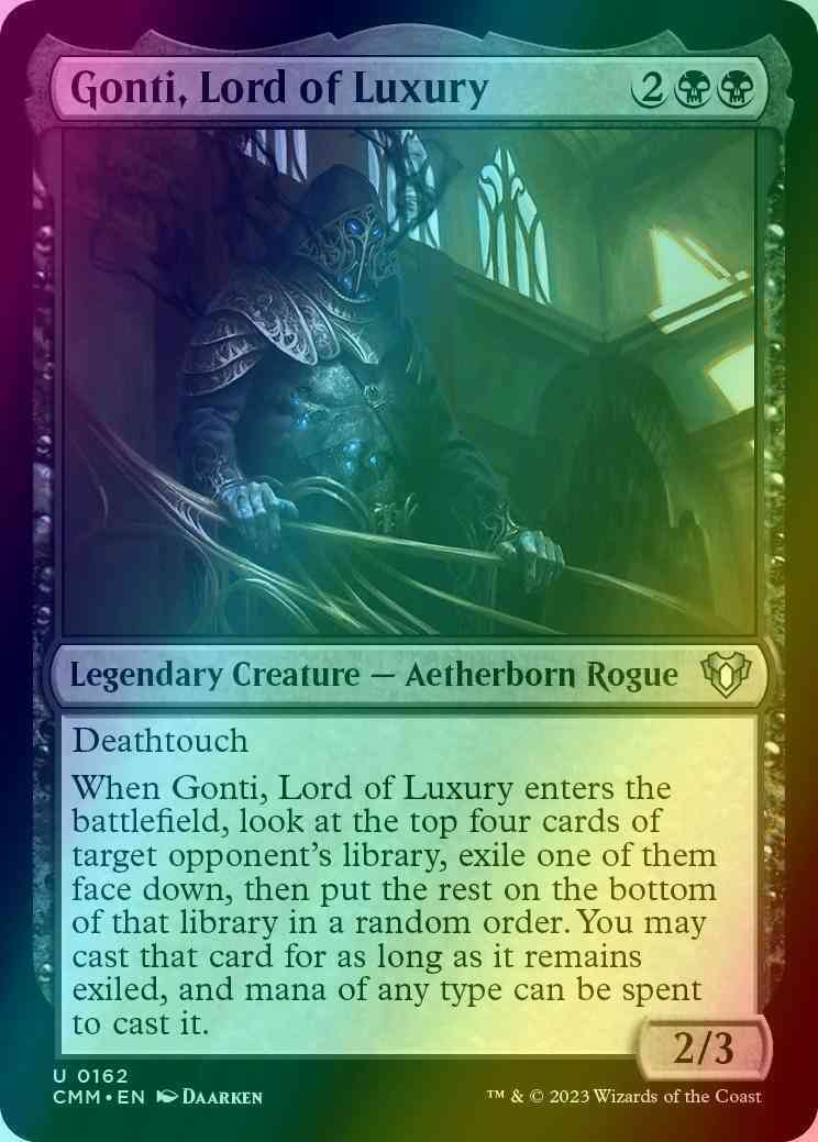 Gonti, Lord of Luxury [162] [Commander Masters] [Foil]