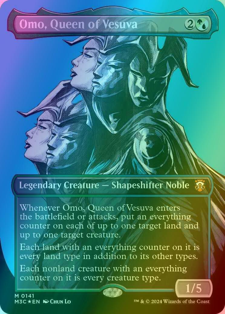 Omo, Queen of Vesuva [141] [Borderless] [Modern Horizons 3: Commander] [Ripple Foil]