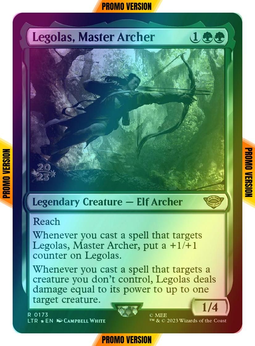 Legolas, Master Archer [173s] [Prerelease] [The Lord of the Rings: Tales of Middle-earth: Promos] [Foil]
