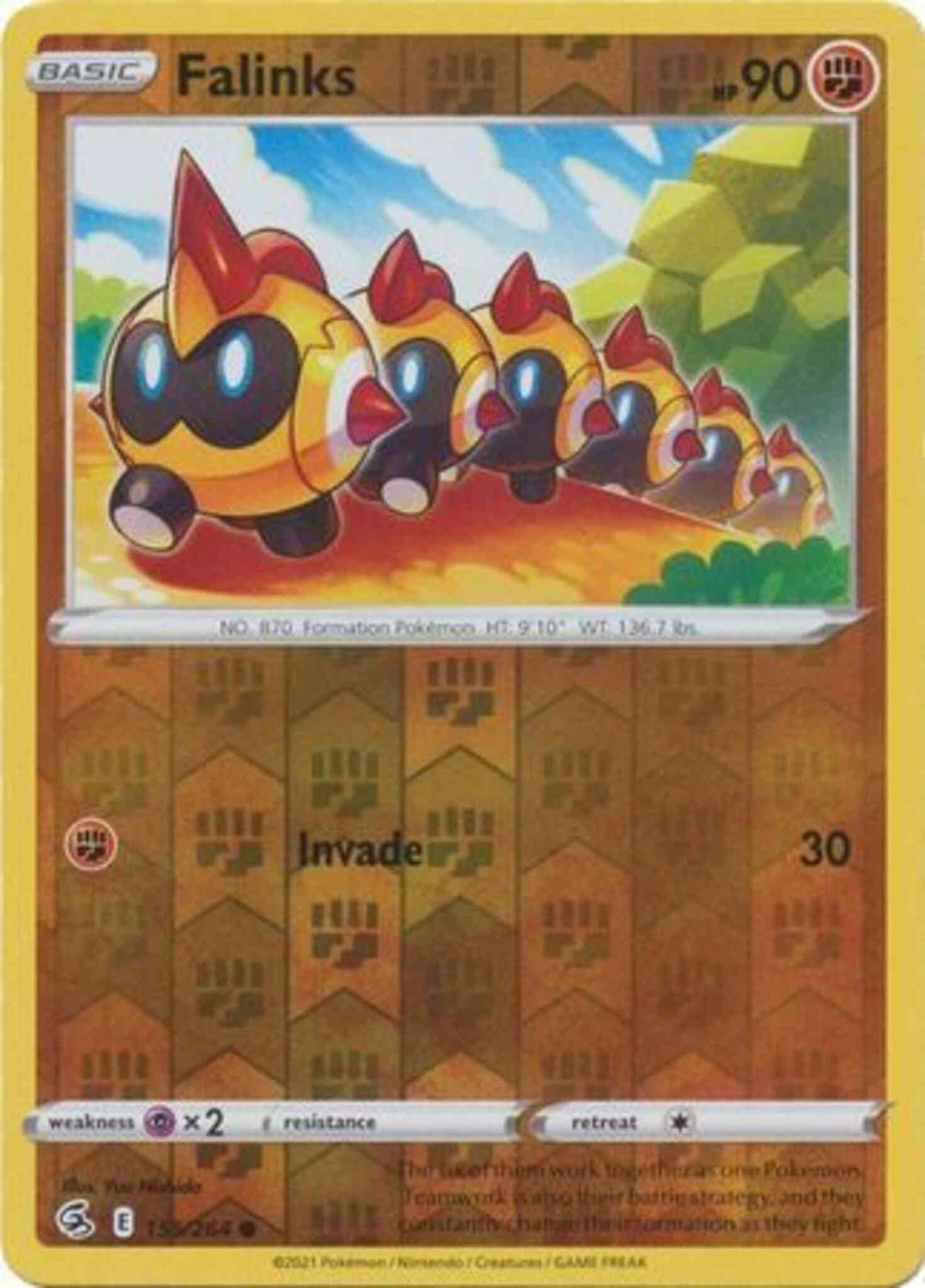 Falinks - 155/264 - Uncommon [SWSH8-155] [Reverse Holo]