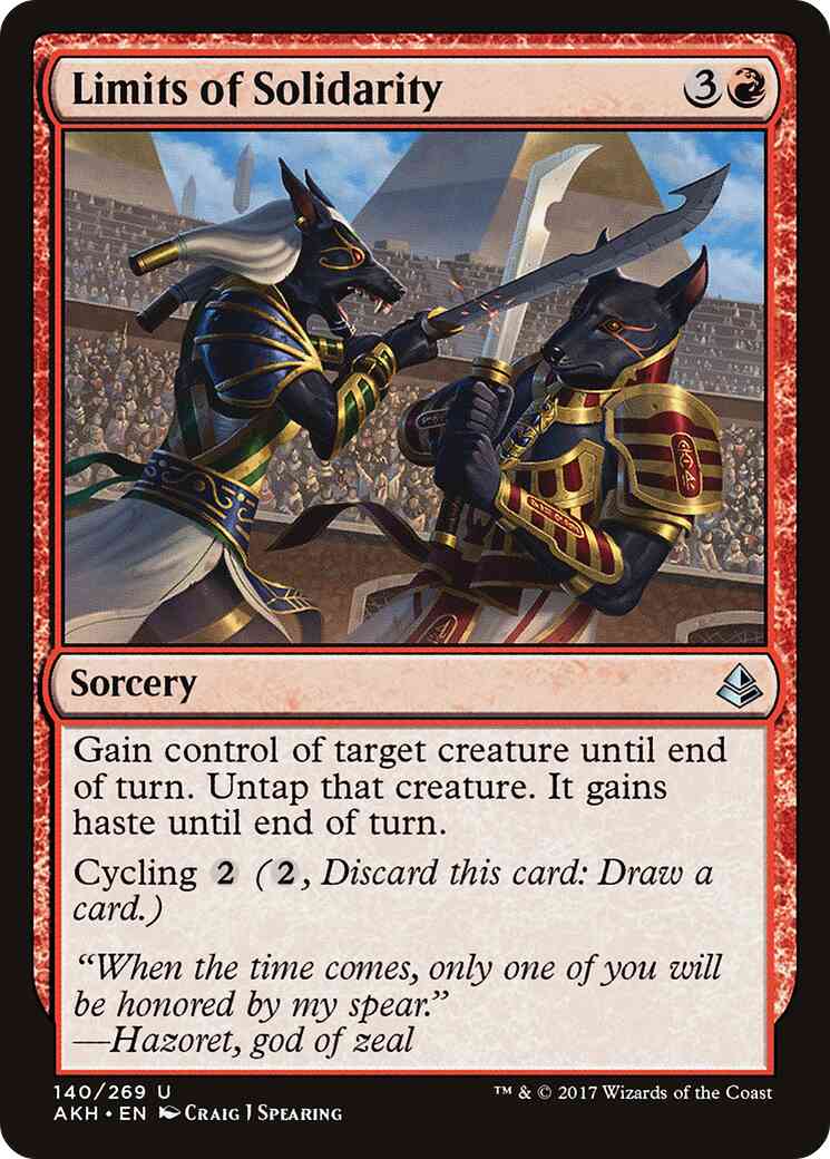 Limits of Solidarity [140] [Amonkhet] [Non-Foil]