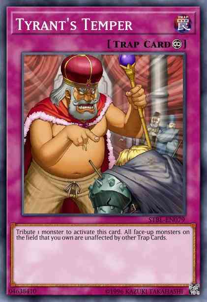 Tyrant's Temper - STBL-EN079 - Super Rare - 1st Edition