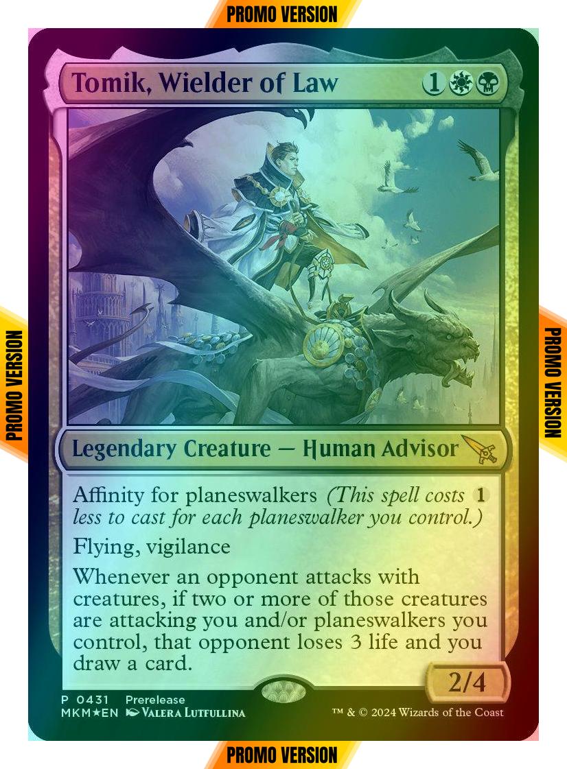 Tomik, Wielder of Law [431] [Prerelease] [Murders at Karlov Manor] [Foil]