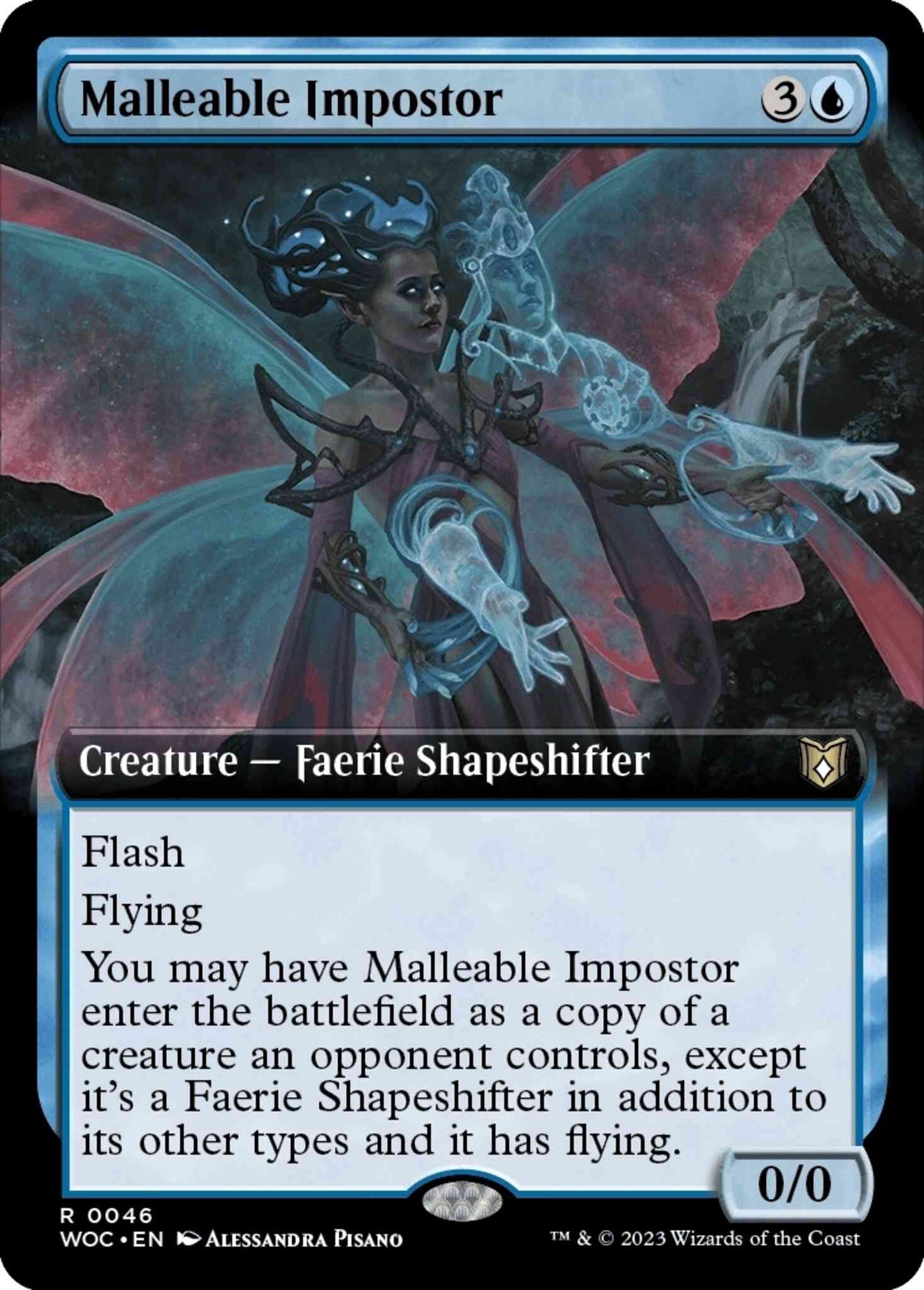 Malleable Impostor [46] [Extended Art] [Wilds of Eldraine: Commander] [Non-Foil]