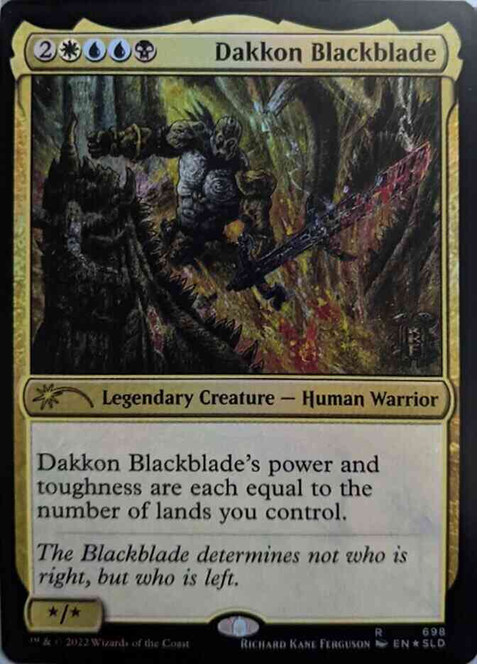 Dakkon Blackblade [0698] [Left-Handed] [Secret Lair Drop] [Non-Foil]