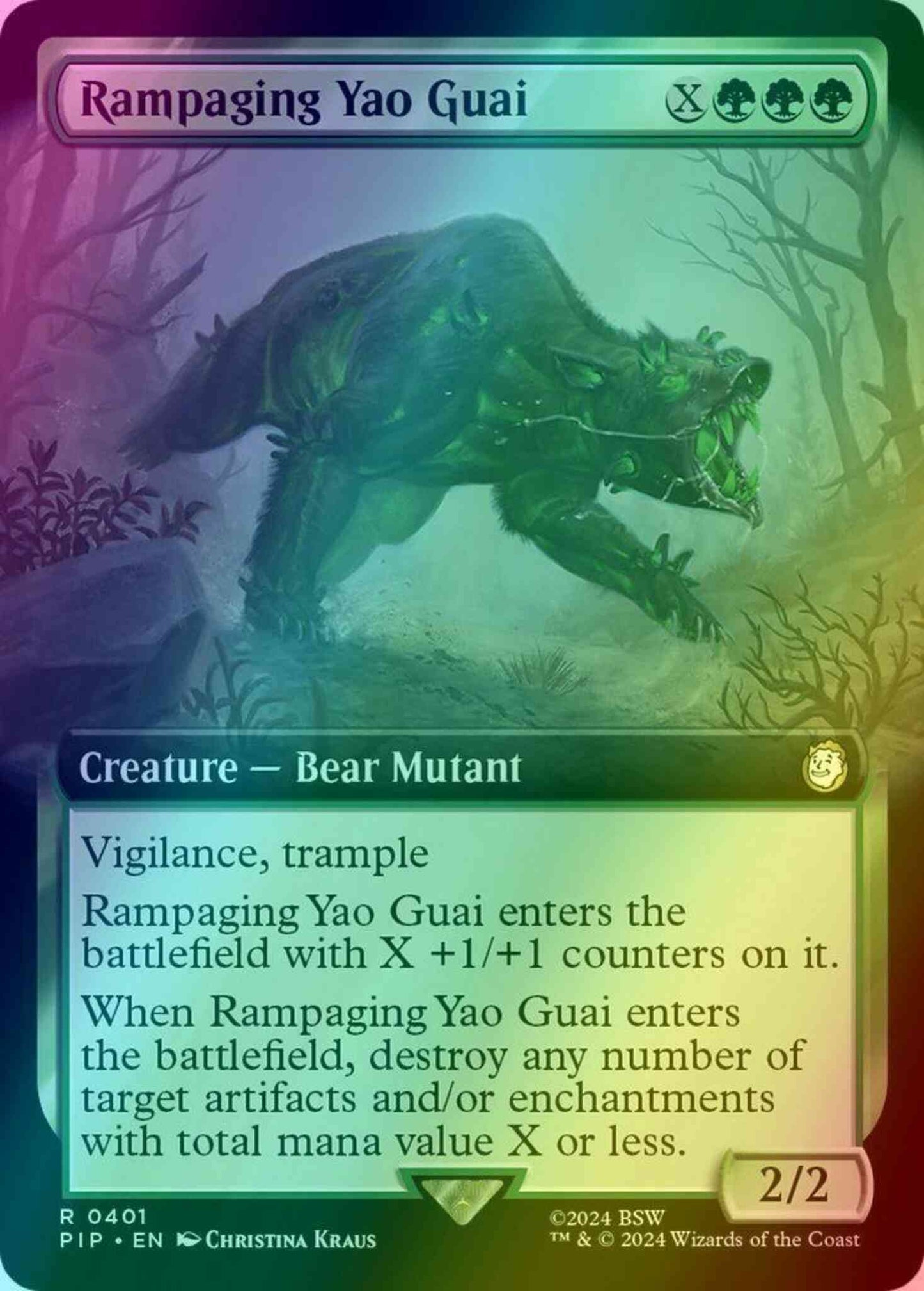 Rampaging Yao Guai [401] [Extended Art] [Fallout] [Foil]