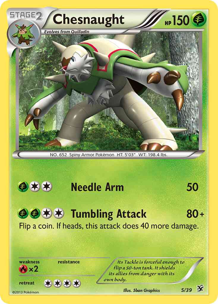 Chesnaught - 5/39 -  [xy0-5] [Holo]