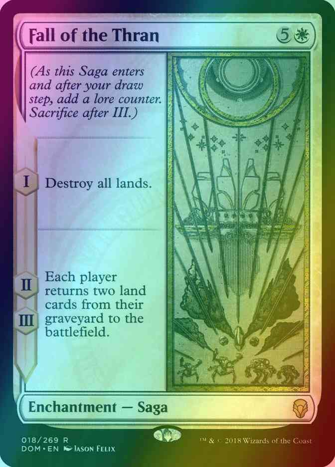 Fall of the Thran [18] [Dominaria] [Foil]