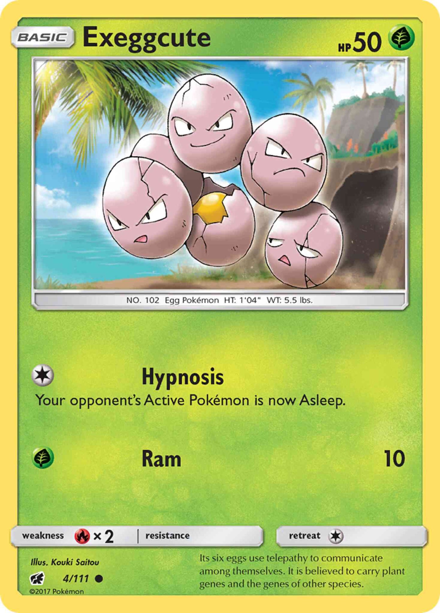 Exeggcute - 4/111 - Common [sm4-4] [Non-Holo]