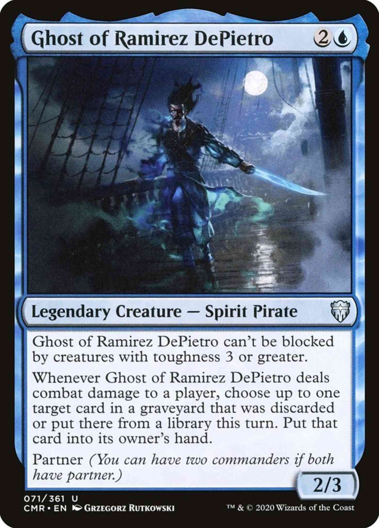 Ghost of Ramirez DePietro [71] [Commander Legends] [Non-Foil]