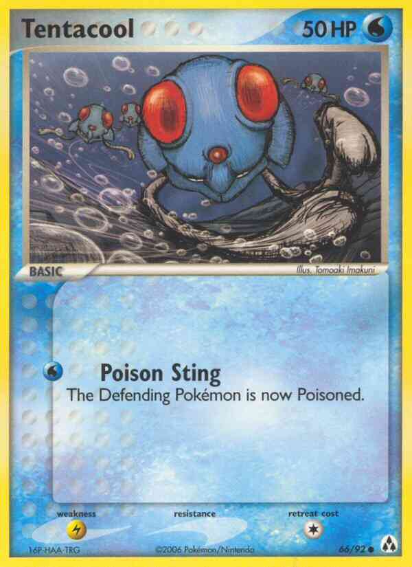 Tentacool - 66/92 - Common [ex12-66] [Reverse Holo]