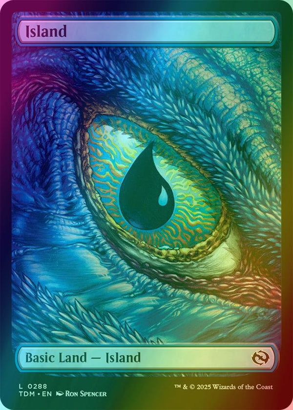 Island [288] [Full Art] [Dragon's Eye] [Tarkir: Dragonstorm] [Foil]