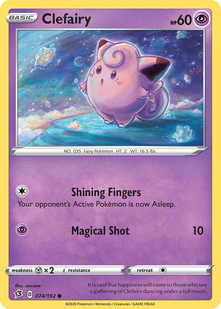 Clefairy - 074/192 - Common [swsh2-074] [Reverse Holo]