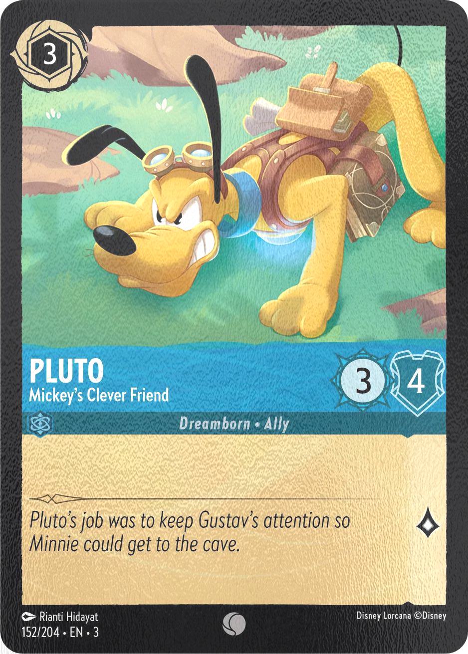 Pluto - Mickey's Clever Friend - 152/204 [Into the Inklands] [Cold Foil]