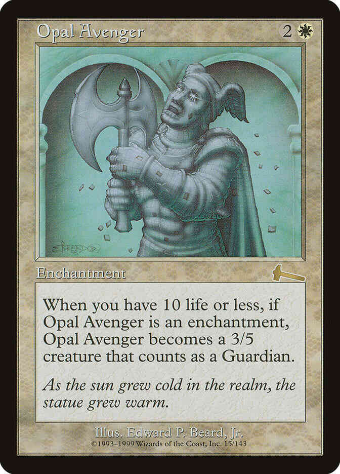 Opal Avenger [15] [Urza's Legacy] [Non-Foil]
