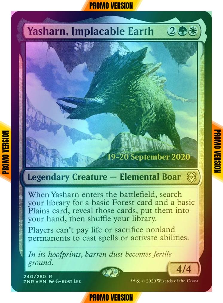 Yasharn, Implacable Earth [Prerelease] [240s] [Zendikar Rising Promos] [Foil]