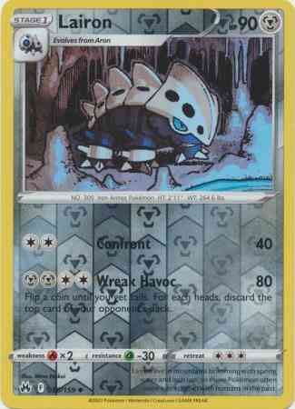 Lairon - 088/159 - Uncommon [swsh125-088] [Reverse Holo]