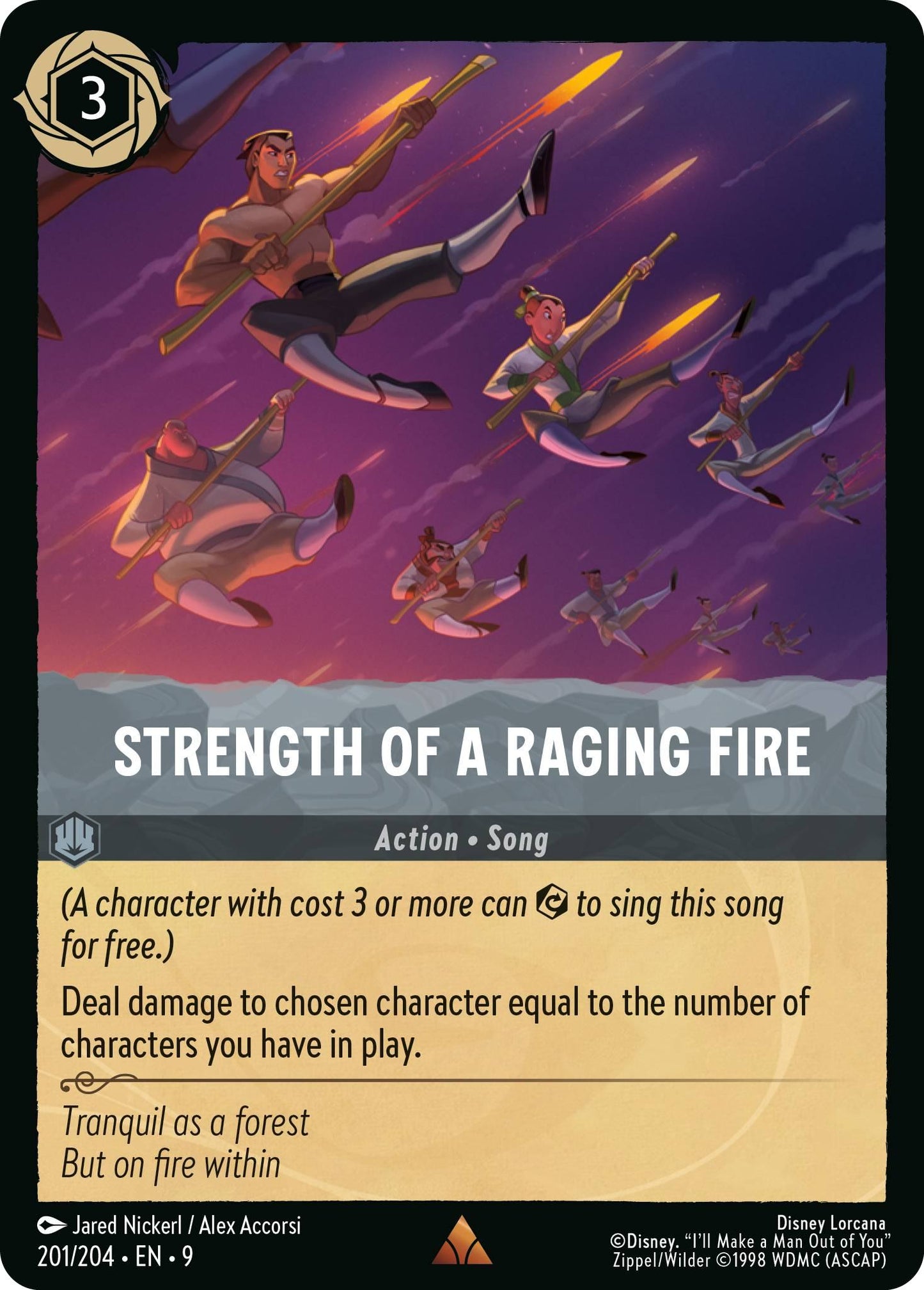 Strength of a Raging Fire - 201/204 [Fabled] [Non-Foil]