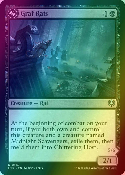 Graf Rats // Chittering Host [113] [Innistrad Remastered] [Foil]