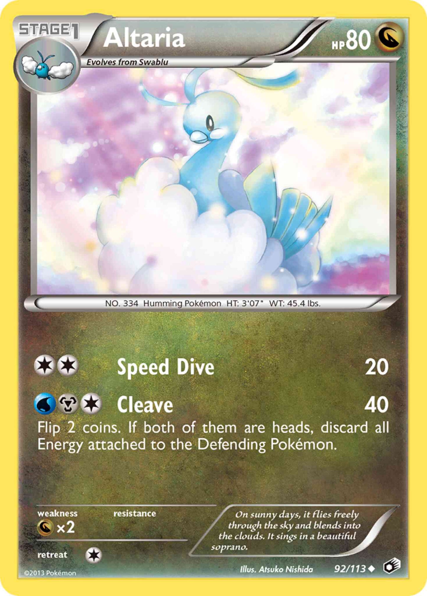 Altaria - 92/113 - Uncommon [bw11-92] [Non-Holo]